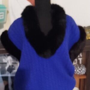 Vintage Angora Fox Sweater Set